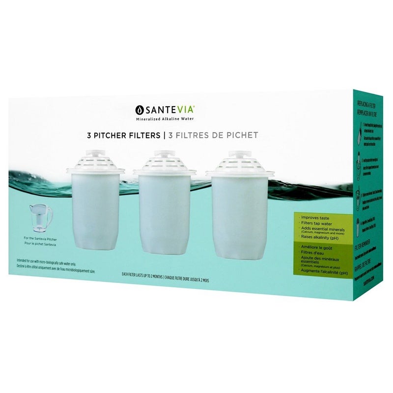 Santevia Water Systems Pitcher Filter (3 Pack)   White - (P422) - Image 4